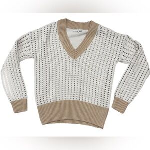 Frye & co. Open knit sweater
